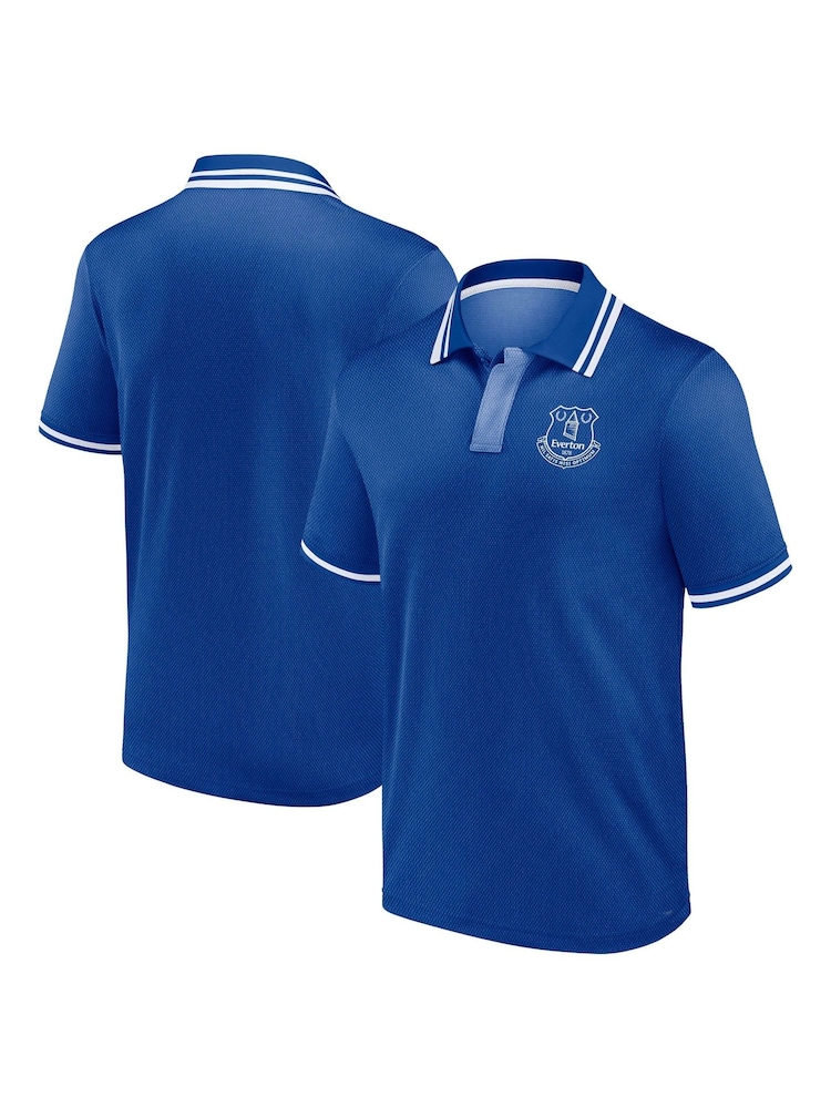 Fanatics Blue Verton Fundamentals Textured Polo Shirt - Image 1 of 3 Fanatics Blue Verton Fundamentals Textured Polo Shirt - Image 1 of 3