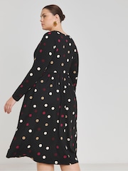Simply Be Black Supersoft Pocket Midi Dress - Image 2 of 4