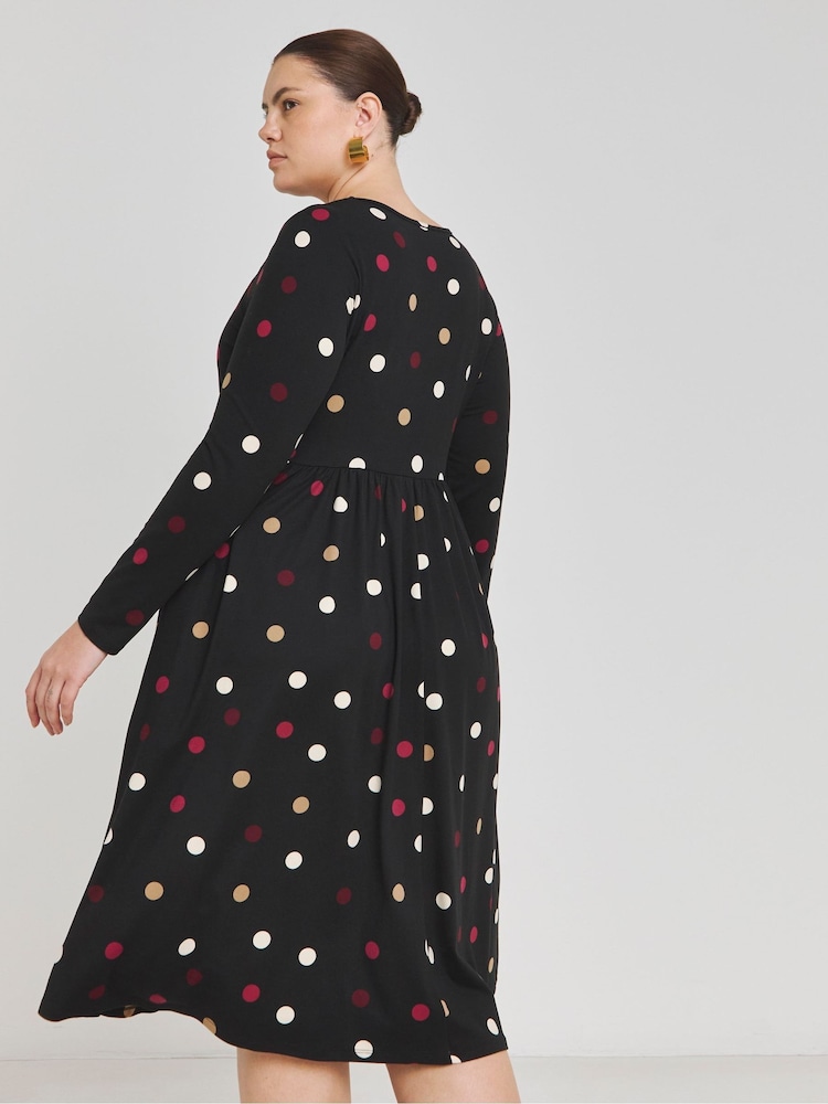 Simply Be Black Supersoft Pocket Midi Dress - Image 2 of 4