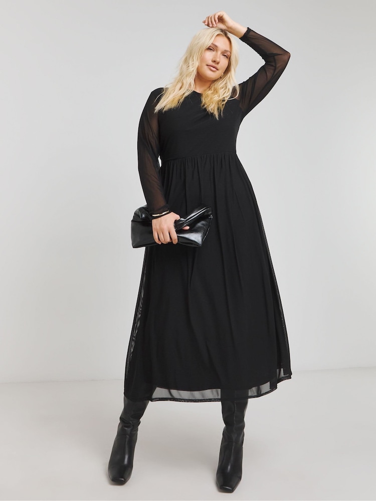 Vestido midi de malla de Simply Be - Imagen 1 de 4 Vestido midi de malla de Simply Be - Imagen 1 de 4