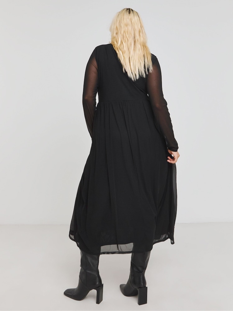 Vestido midi de malla de Simply Be - Imagen 2 de 4 Vestido midi de malla de Simply Be - Imagen 2 de 4