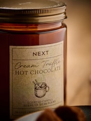 Brown Cream Truffle Hot Chocolate Jar Candle - Image 3 of 6