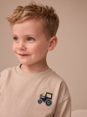 Blue/Green Farm Long Sleeve T-Shirt & Trousers Set (3mths-7yrs) - Image 1 of 4