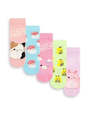 Vanilla Underground Pink Girls Squishmallows Socks 5 Pack - Image 1 of 6