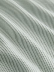 Sage Green Ribbed Long Sleeve Pyjamas - Image 10 of 10