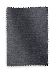Blue Textured Embossed Faux Suede Lined Eyelet Curtains - Image 5 of 5