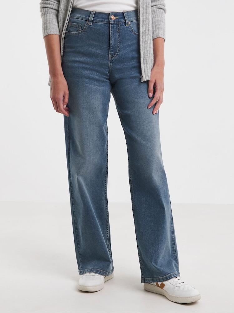 Azul - JD Williams 24/7 Wide Leg Jeans - Imagen 1 de 4 Azul - JD Williams 24/7 Wide Leg Jeans - Imagen 1 de 4