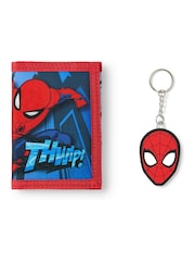 Vanilla Underground Red Spider-Man Boys Wallet and Keyring Set - Image 1 of 6