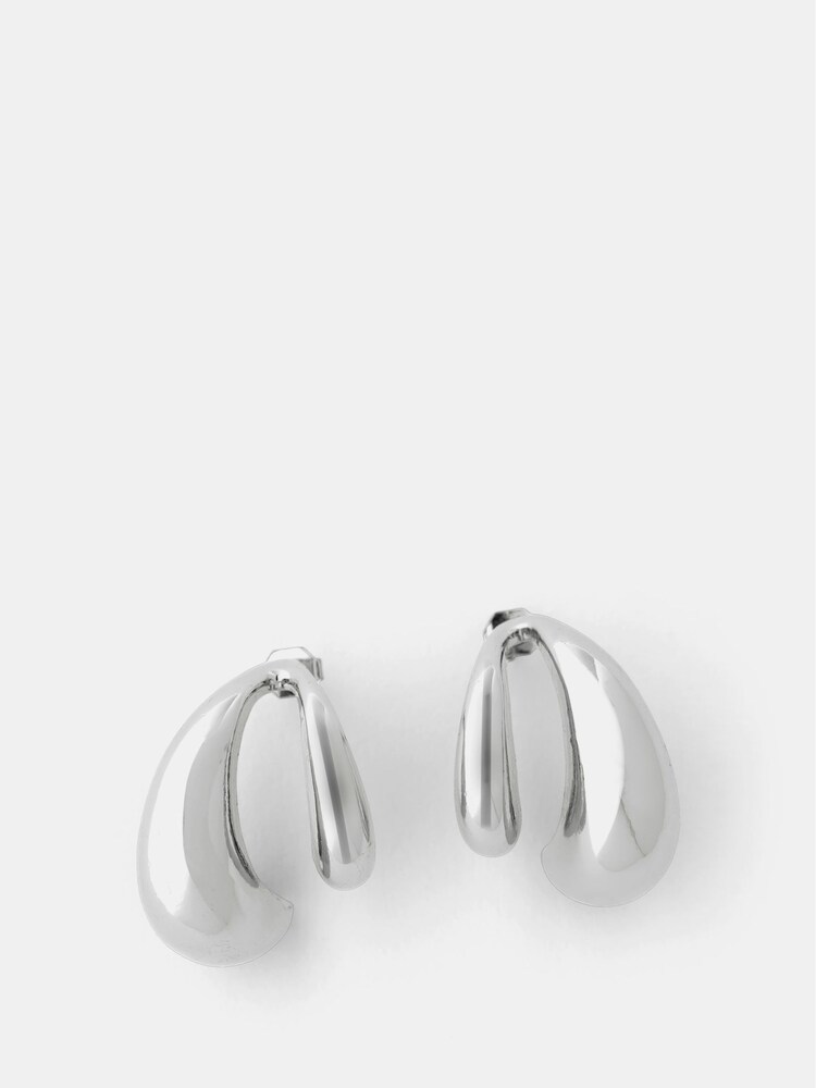 Mint Velvet Silver Tone Teardrop Earrings - Image 1 of 2