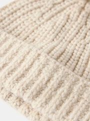 Mint Velvet Brown Knit Pom Pom Hat - Image 2 of 3