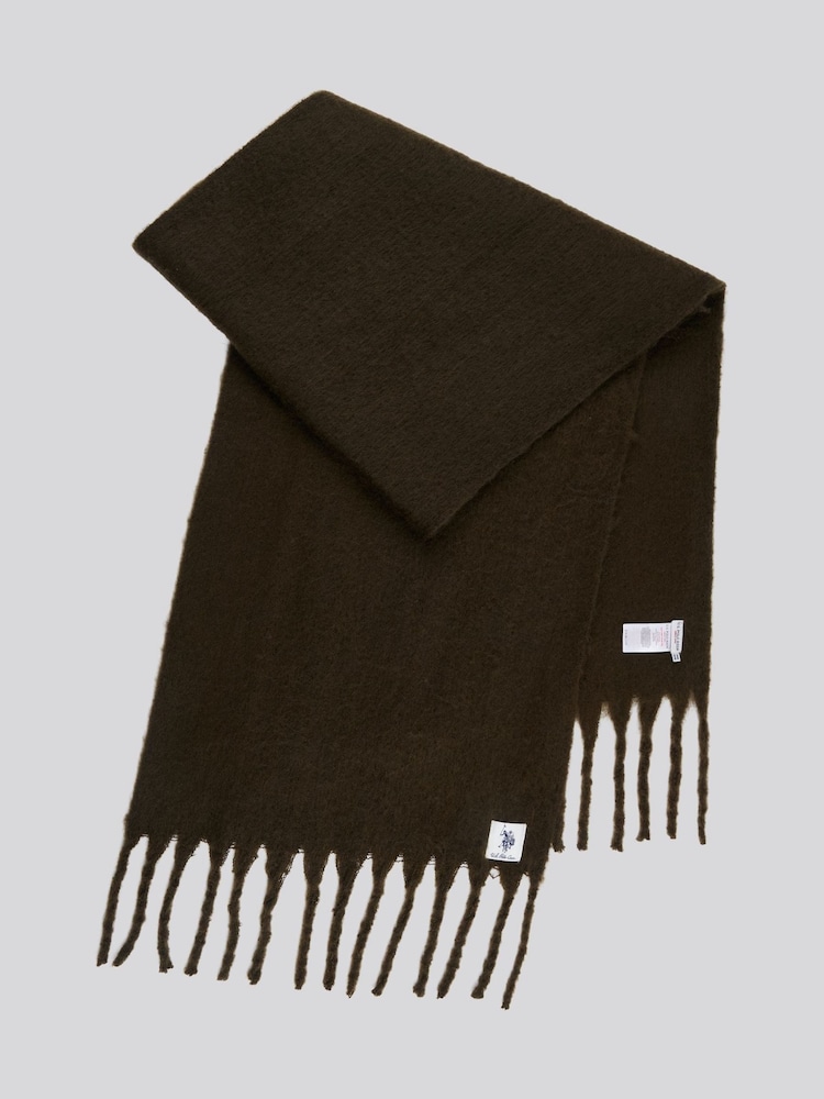 U.S. Polo Assn. izjemno mehek Brushed Large Winter šal; ruta - Slika 2 iz 3