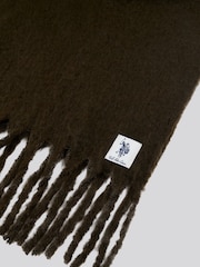U.S. Polo Assn. izjemno mehek Brushed Large Winter šal; ruta - Slika 3 iz 3