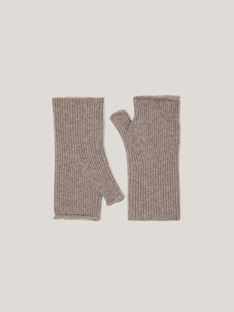 Jigsaw Cream Wool Cashmere Blend Mittens - Image 1 of 4