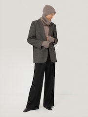 Jigsaw Cream Wool Cashmere Blend Mittens - Image 3 of 4