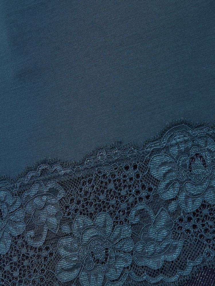 Jigsaw Blue Modal Lace Vest - Image 5 of 5