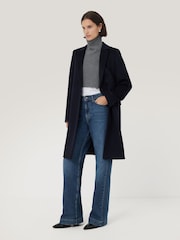 Jigsaw Grey Wool Cashmere Roll Neck Bib - Image 2 of 5