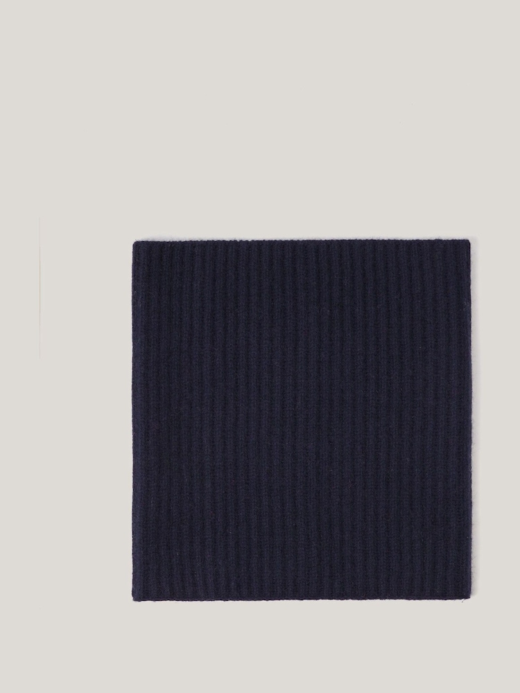 Jigsaw Blue Wool Cashmere Winter Snood - Image 3 of 4