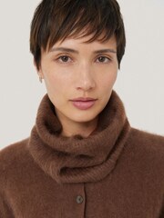 Jigsaw Orange Halo Cashmere Winter Snood - Image 3 of 4