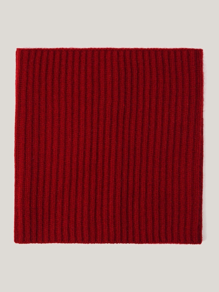 Jigsaw Red Wool Cashmere Winter Snood - Image 1 of 2