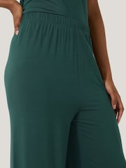 Jigsaw Green Modal Lace Trousers - Image 4 of 7