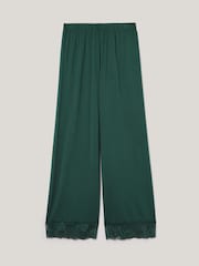 Jigsaw Green Modal Lace Trousers - Image 6 of 7