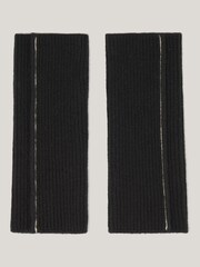 Jigsaw Black Contrast Stitch Mitten - Image 1 of 5