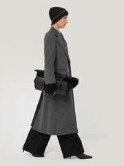 Jigsaw Black Contrast Stitch Mitten - Image 5 of 5