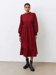 Finery Rust Esme Corduroy Midi Dress - Image 4 of 4