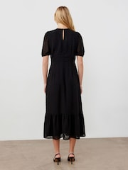 Finery Black Loretta Georgette Midi Dress - Image 2 of 4