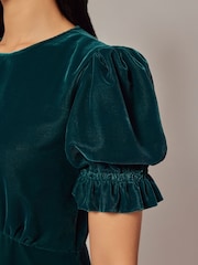 Finery Mela Velvet Midi Tea Dress - Изображение 4 из 4