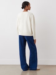 Finery White Sadie Ivory Button Front Cardigan - Image 3 of 5