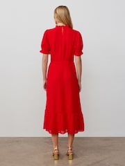 Красный - Шифоновое платье миди Finery Camille - Image 2 of 4