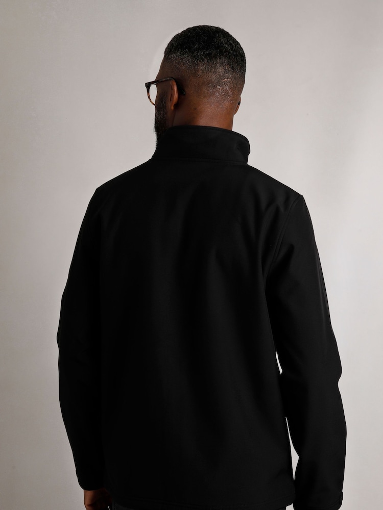 Weird Fish Black Concord Soft Shell Showerproof Jacket - Image 3 of 3