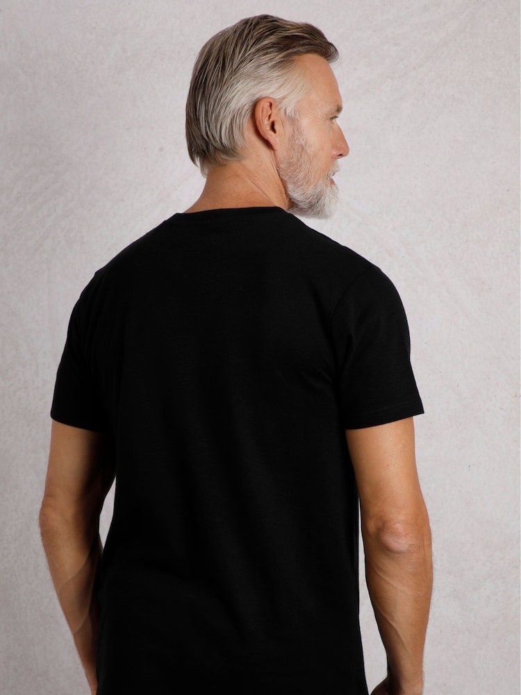 Weird Fish Black Fished Branded 100% Cotton T-Shirt - Image 2 of 6 Weird Fish Black Fished Branded 100% Cotton T-Shirt - Image 2 of 6