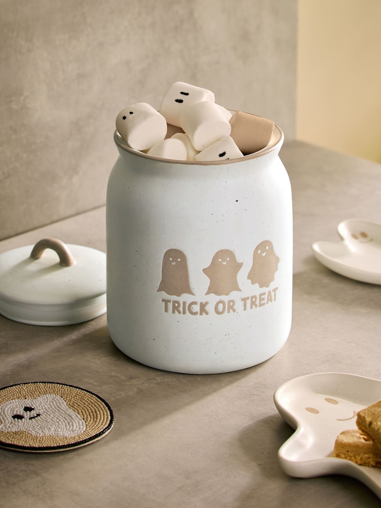 Natural Ghost Trick or Treat Jar - Image 1 of 4