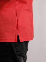 Weird Fish Red Jeremy Premium 100% Cotton Jersey Polo Shirt - Image 5 of 7