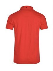 Weird Fish Red Jeremy Premium 100% Cotton Jersey Polo Shirt - Image 7 of 7