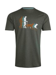 Weird Fish Green Mens Best Friend Eco Graphic T-Shirt - Image 5 of 6