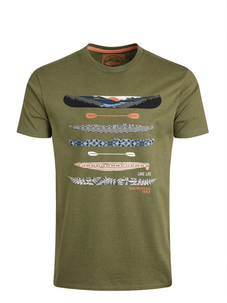 Weird Fish Green Lake Life Eco Graphic T-Shirt - Image 2 of 3