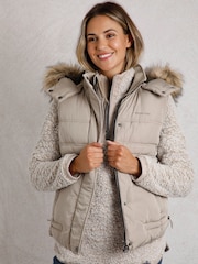 Weird Fish Cream Sabine Arctic Padded Gilet - Image 3 of 5