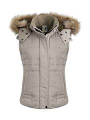 Weird Fish Cream Sabine Arctic Padded Gilet - Image 4 of 5