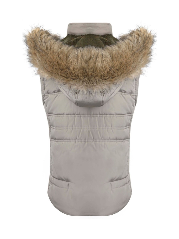 Weird Fish Cream Sabine Arctic Padded Gilet - Image 5 of 5