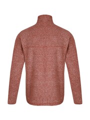 Weird Fish Brown Laramie Eco 1/4 Zip Snow Marl Fleece - Image 4 of 4