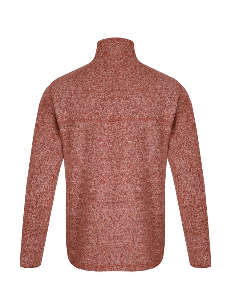Weird Fish Brown Laramie Eco 1/4 Zip Snow Marl Fleece - Image 4 of 4