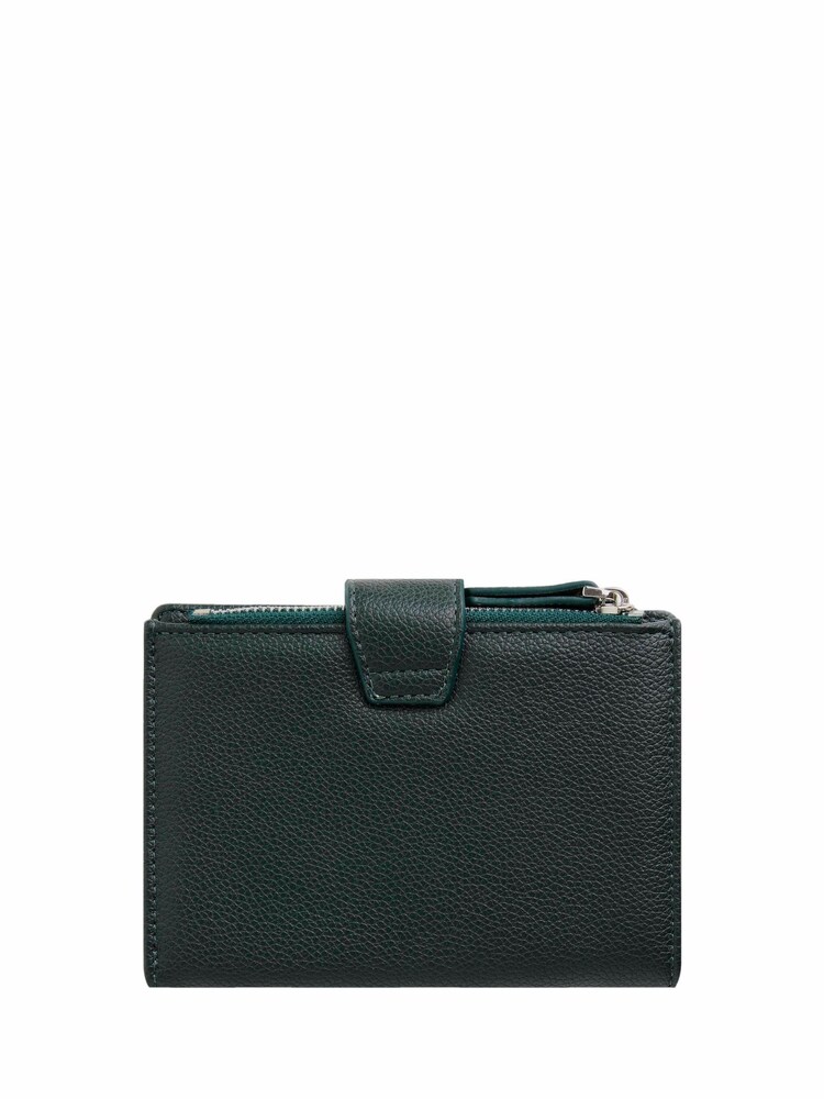 Weird Fish Green Tabytha Plain Vegan Leather Coin Purse - Image 2 of 3