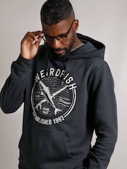 Weird Fish Blue Jamie Branded Premium Popover Hoodie - Image 2 of 8
