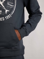 Weird Fish Blue Jamie Branded Premium Popover Hoodie - Image 4 of 8