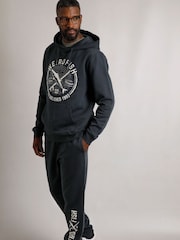 Weird Fish Blue Jamie Branded Premium Popover Hoodie - Image 6 of 8