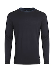 Weird Fish Dark Blue Noah Crew Neck Jumper - Image 2 of 3