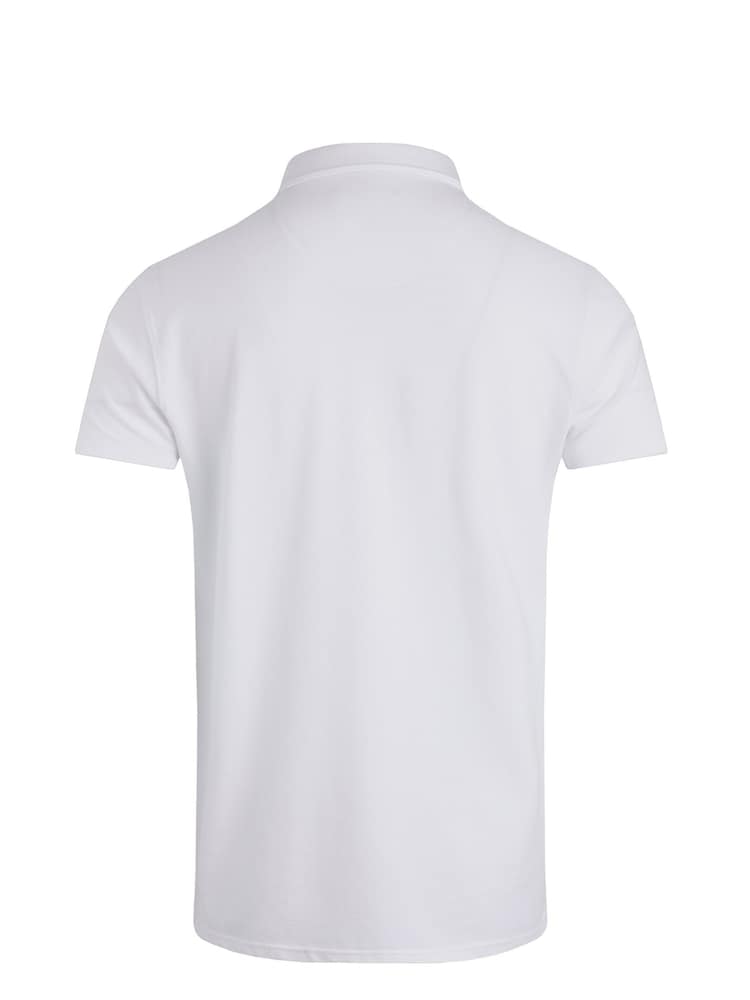 Weird Fish White Miles Pique 100% Cotton Polo Shirt - Image 8 of 8